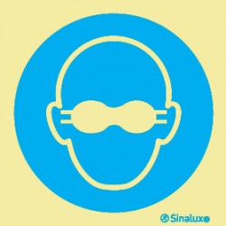Placa Sinalização Obrigação - Oculos
